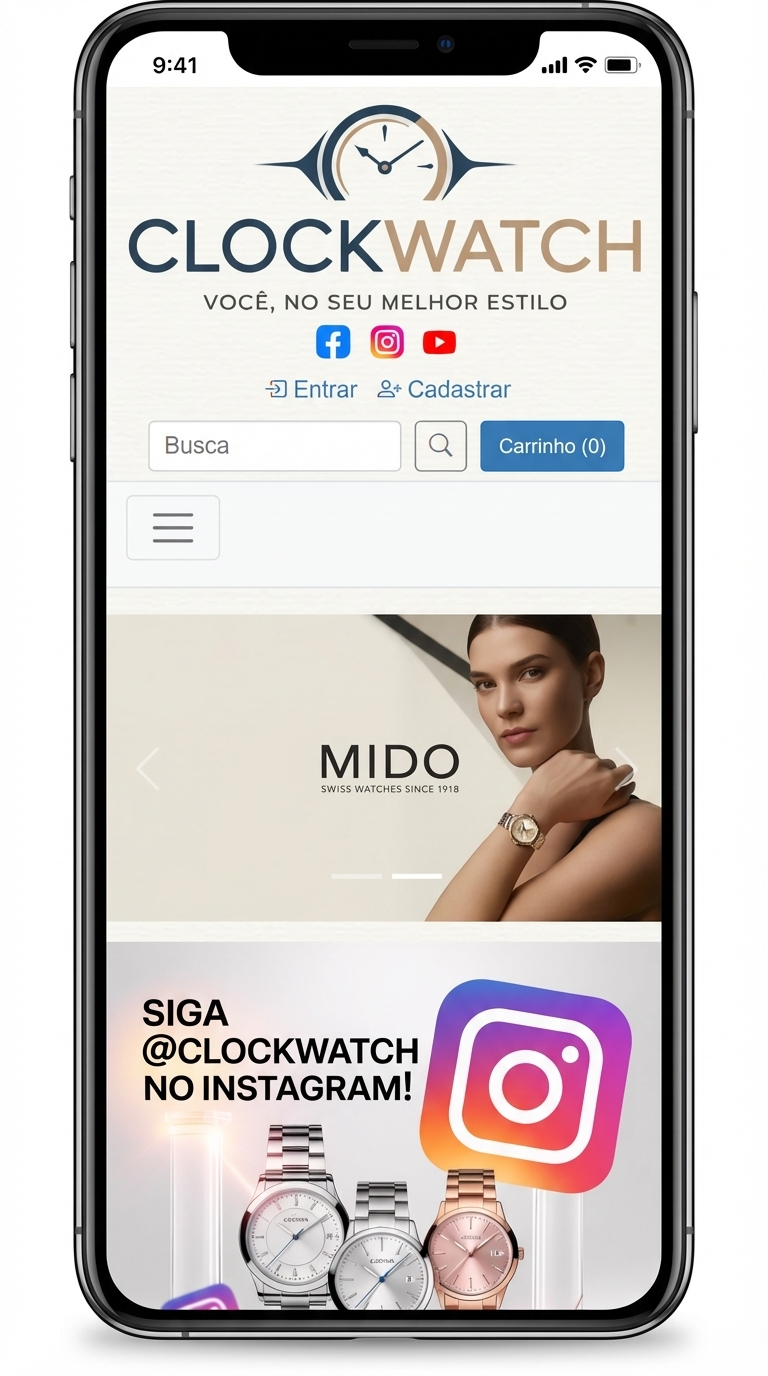 Exemplo de tela do e-commerce